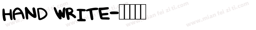 hand write字体转换